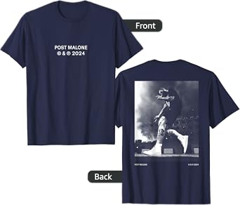 Official Post Malone Stage Photo Back T-Shirt