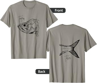Tarpon Tales Fishing Angler Graphic T-Shirt Fisherman T-Shirt