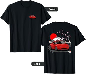 90s JDM MX Convertible Car 2-Side Graphic T-Shirt