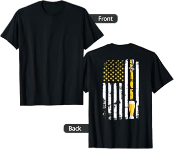 Craft Beer USA American Flag Brewery Cool Beer Vintage T-Shirt