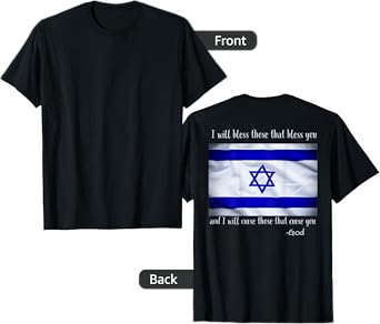 Israel Christian Faith God Jesus Christ Bible Genesis 12:3 T-Shirt
