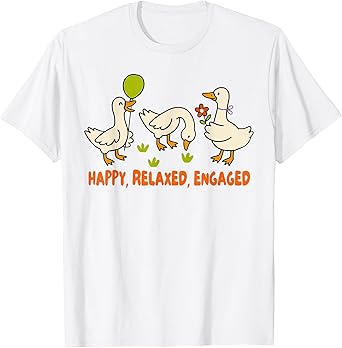 ABA Squad Behavior Analyst Silly Goose Happy Relaxed Engaged T-Shirt