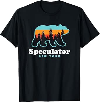 Speculator NY Adirondacks Bear Speculator High Peaks T-Shirt
