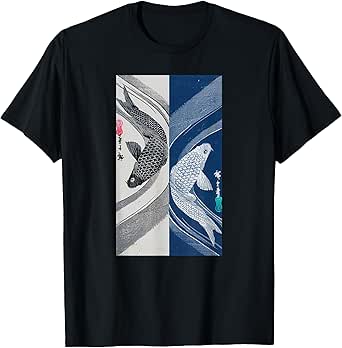 Japanese Art Fish Graphic Design 2 T-Shirt