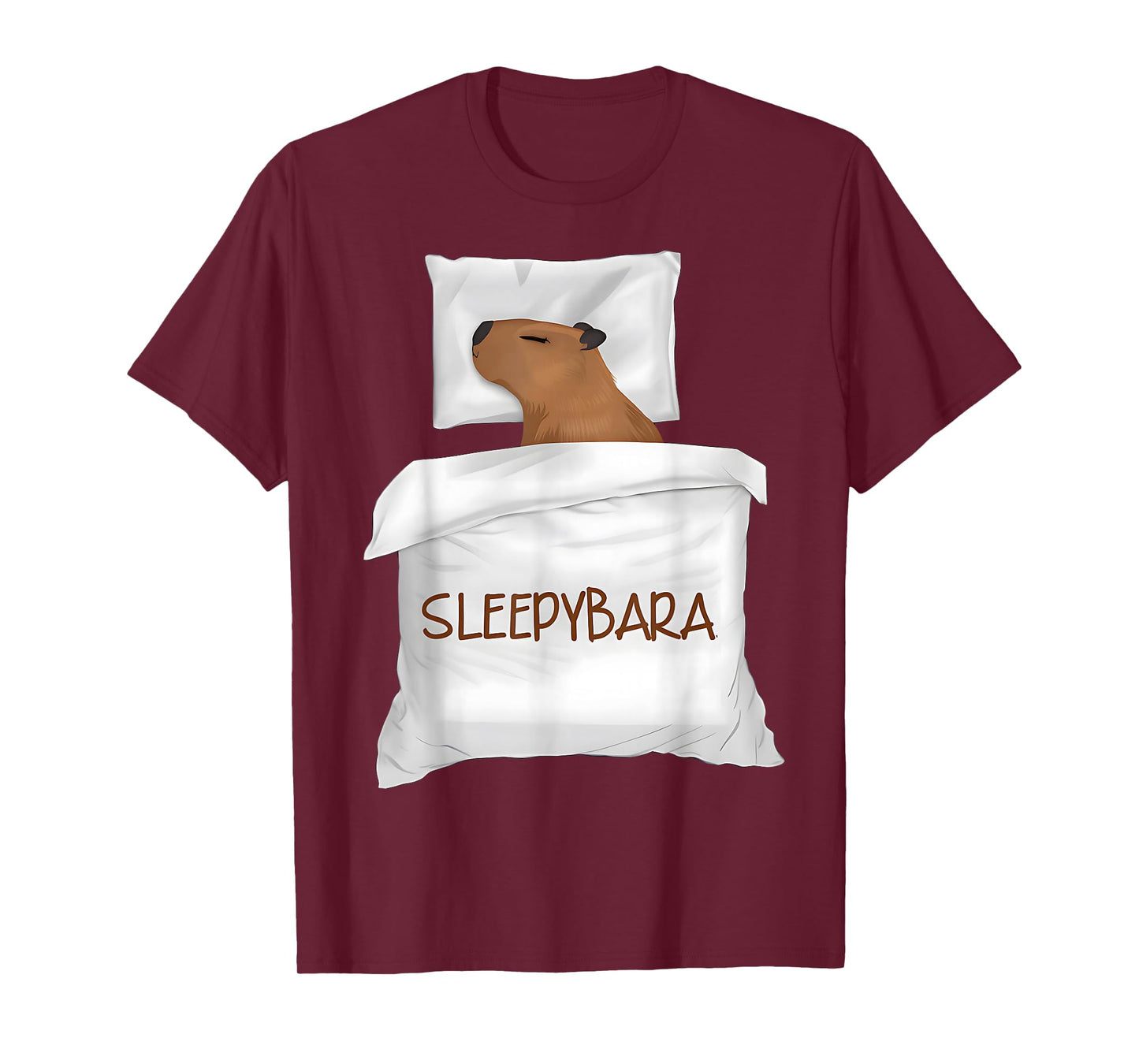 Capybara Official Sleep Pajamas Nightgown Sleepybara Rodents T-Shirt