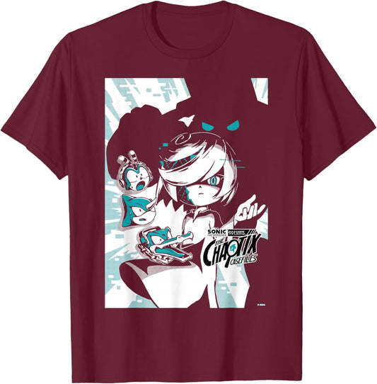 Sonic The Hedgehog The Chaotix Casefiles Ep 6 T-Shirt - T-Shirt | Maroon