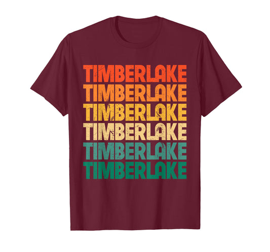 Vintage Timberlake First Name I Love Timberlake Retro Funny T-Shirt
