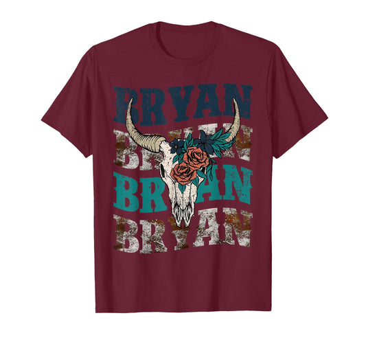 Vintage Bryan Bull-Skull Western Deserts Bryan T-Shirt