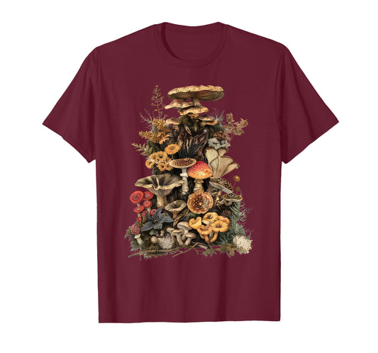 Aesthetic Goblincore Dark Cottagecore Mushroom Nature Lover T-Shirt