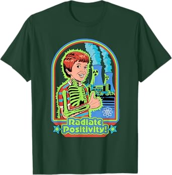 Steven Rhodes Radiate Positivity Radioactive Dark Humor T-Shirt