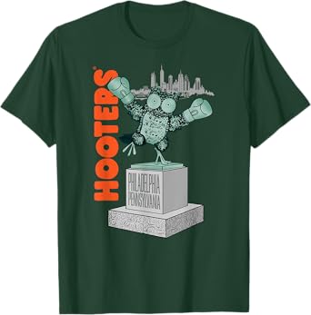 Hooters Retro Philadelphia Boxing Statue Funny Owl T-Shirt