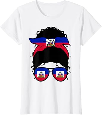 Haitian Girl Haiti Haitian Flag Proud Haitian Woman T-Shirt