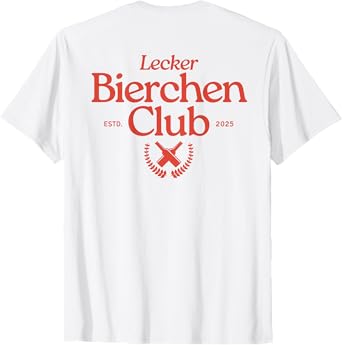Delicious Beer Club Retro Team Malle Daydrinking Backprint T-Shirt