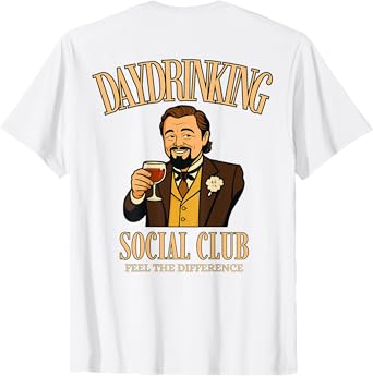 Daydrinking Social Club | Day Drinking Cocktail Malle Back T-Shirt