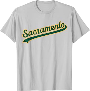 Sacramento Oakland Baseball Fan Tee T-Shirt