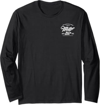 Coors Miller High Life Champagne of Beers Front and Back Long Sleeve T-Shirt