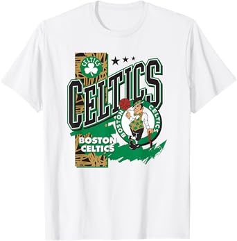 NBA Official Boston Celtics Barred Player T-Shirt