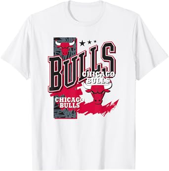NBA Official Chicago Bulls Barred Player T-Shirt