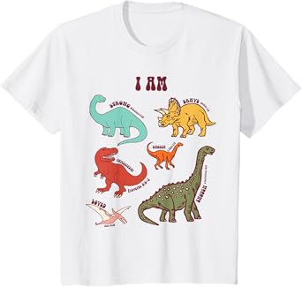Iโm Strong Brave Loved Dinosaur Affirmation Dino Christian T-Shirt