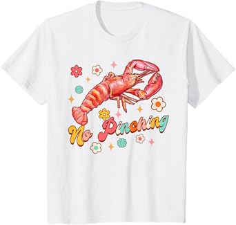 Kids Funny Baby Boil Crawfish Lover Seafood Cajun No Pinching T-Shirt