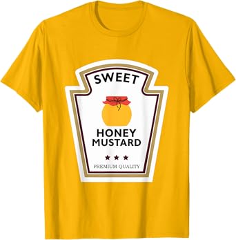 Sweet Honey Mustard Condiment Group Costume T-Shirt