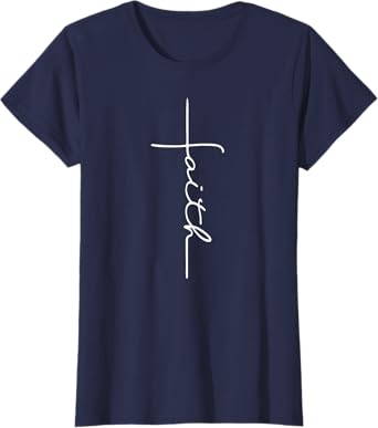 Faith Cross Christian for Men Women Kids T-Shirt