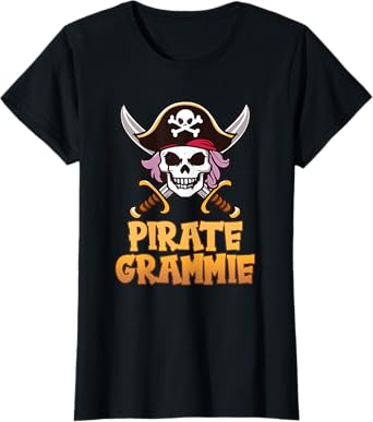 Pirate Grammie Funny Captain Grandma Halloween Costume T-Shirt
