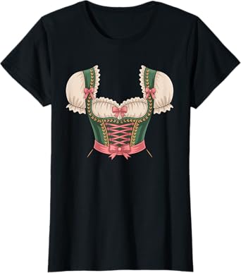 Traditional Dirndl Oktoberfest Bavarian Costume T-Shirt