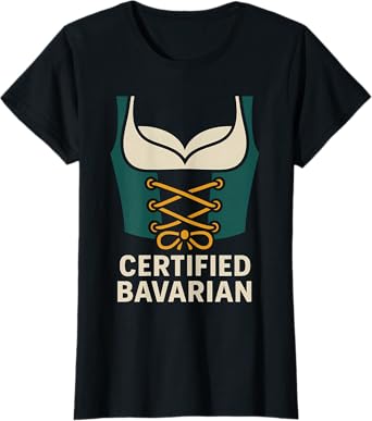 Certified Bavarian Funny Oktoberfest Couples T-Shirt