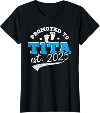 Promoted To Tita 2025 New Filipino Aunt Vintage T-Shirt