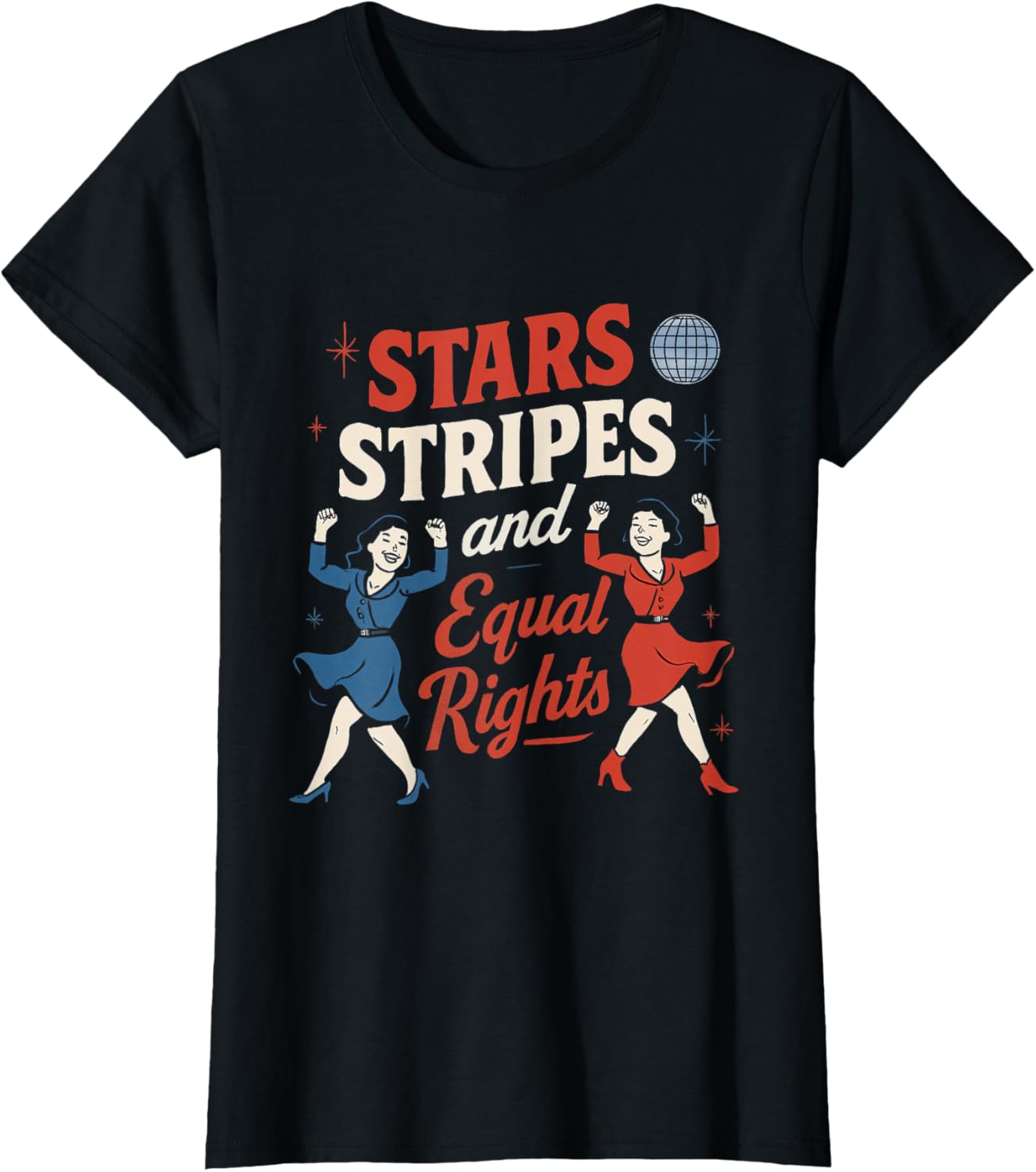 4th Of July Feminist Stars Stripes And Equal Rights T-shirt