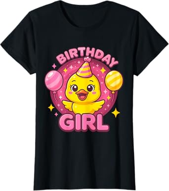 Birthday Girl Rubber Duck T-Shirt