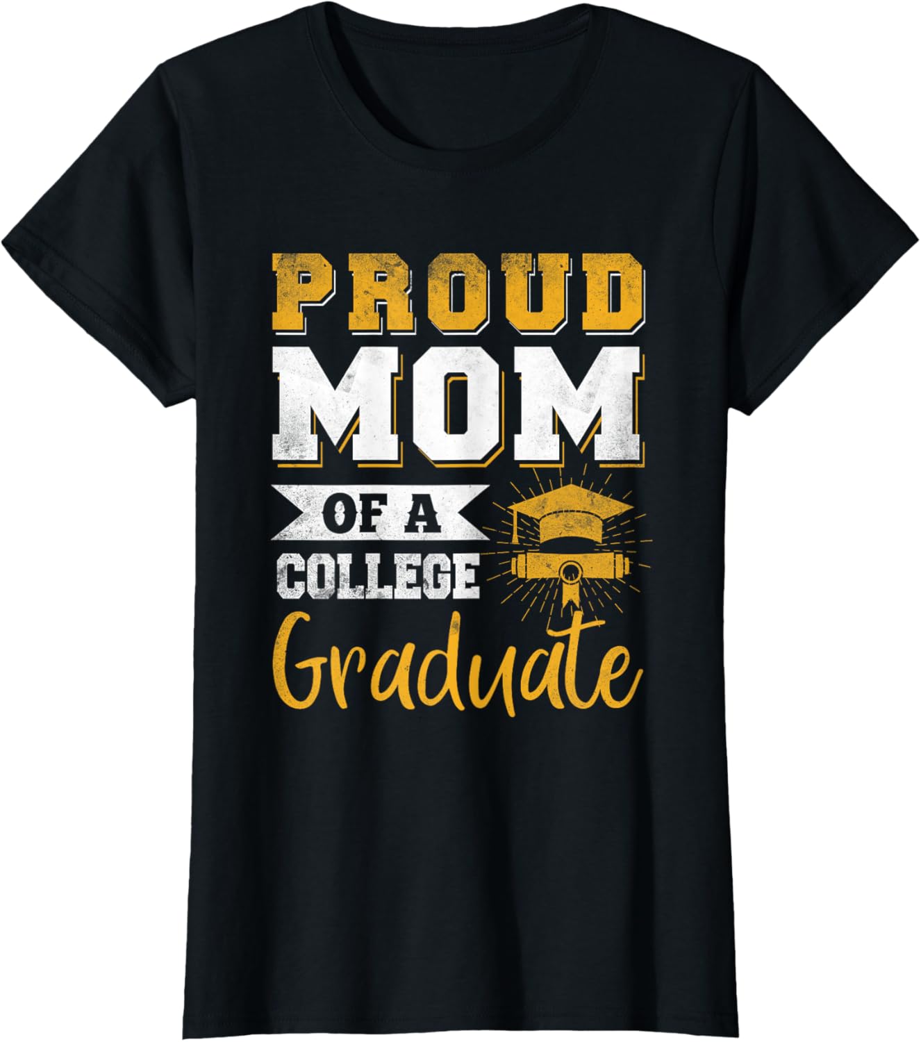 Proud Mom of a College Graduate Vintage Grad Mommy T-Shirt