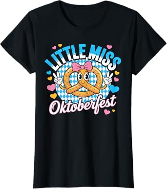 Miss Oktoberfest Pretzel Queen Cute Bavarian Costume T-Shirt