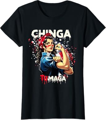 Chinga Tu MAGA Funny Mexico Vintage Women T-Shirt