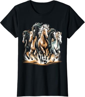 Horses Riding Horse Lover T-Shirt