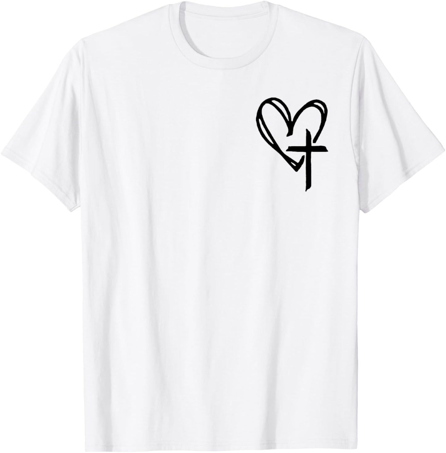 (On Back) Christian Walking By Faith Tripping Constantly T-Shirt