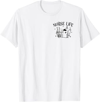 Some Days I Rock It Some Days It Rock Me Skeleton Nurse Life T-Shirt