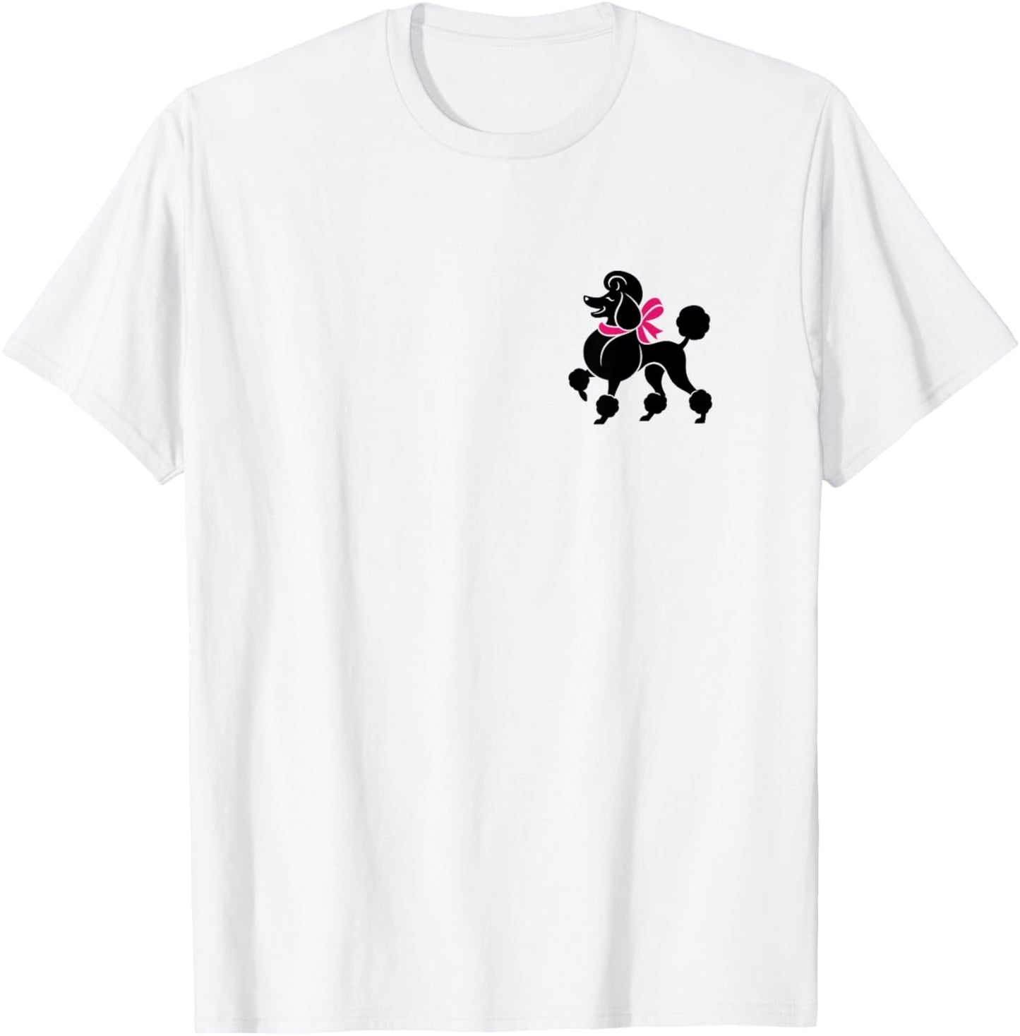 Sock Hop, Poodle, Pink Scarf T-Shirt