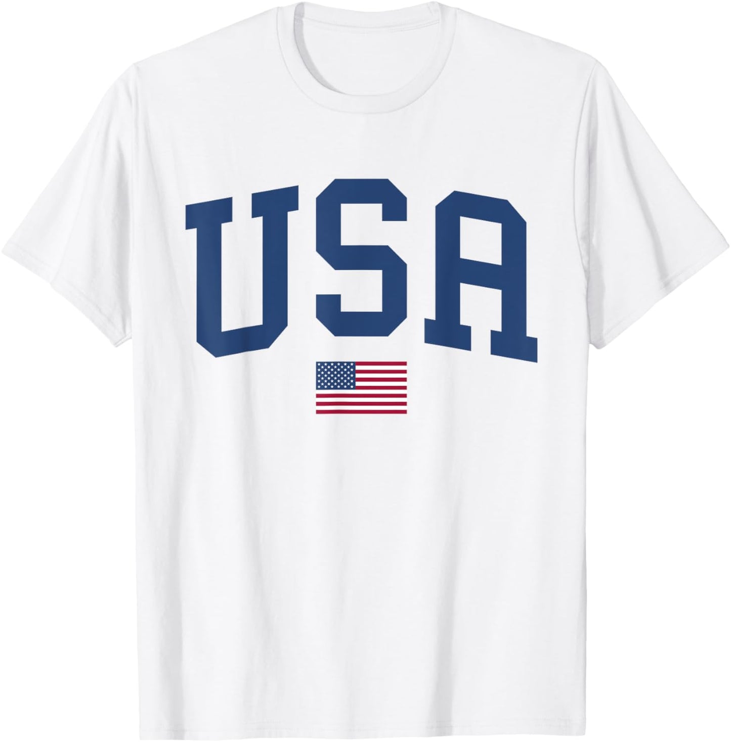 USA T Shirt Women Men Kids Patriotic American Flag July 4th T-Shirt