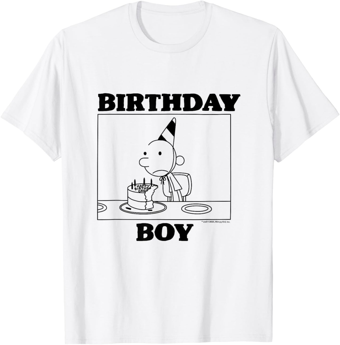 Diary of a Wimpy Kid Greg Birthday Boy Comic Panel T-Shirt