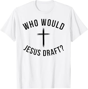 Funny Fantasy Football draft Who would Jesus draft joke T-Shirt