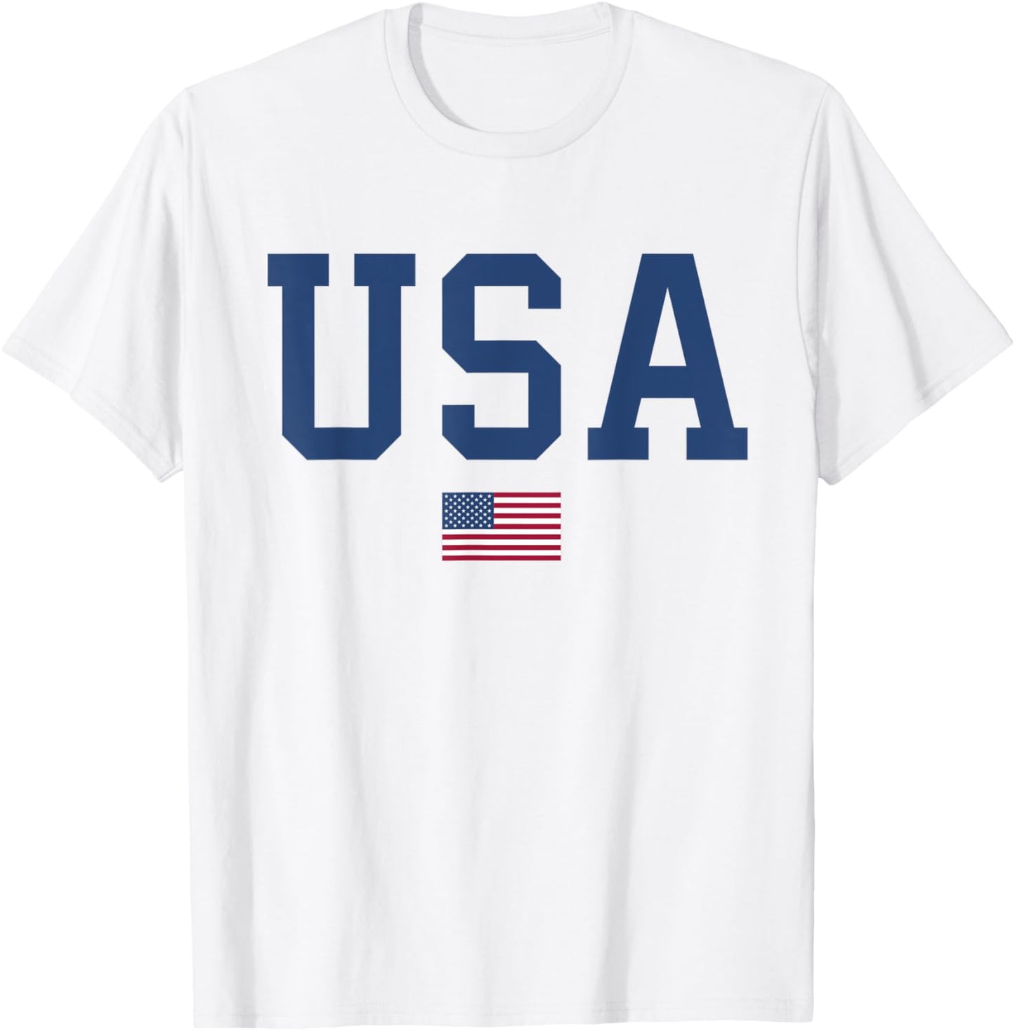 USA Women Men Kids American Flag Patriotic 4th of July T-Shirt