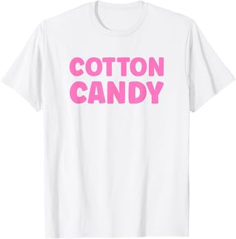 Pretend I'm Cotton Candy Halloween Costume Matching T-Shirt