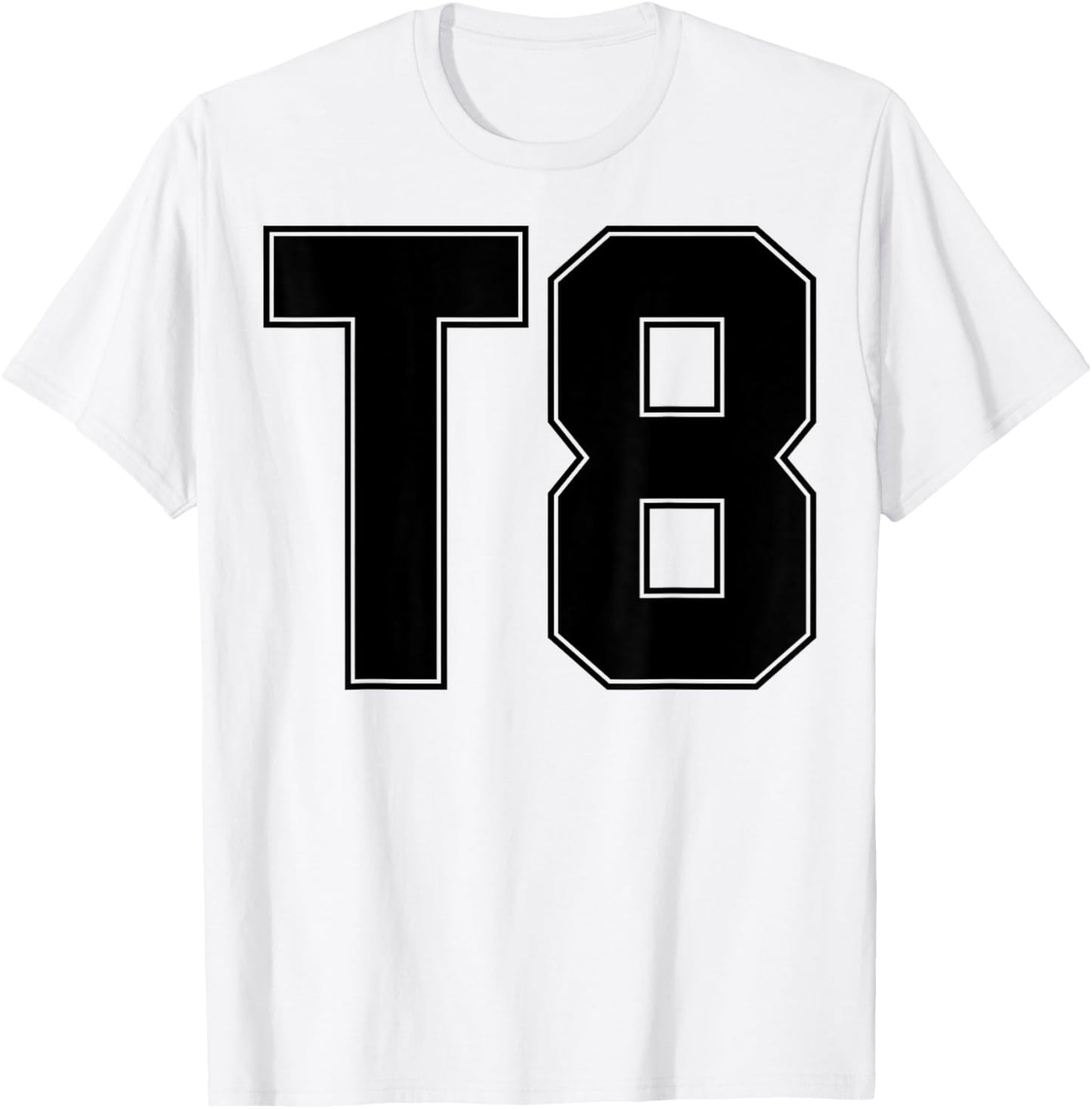 Retro T8 Jersey Text T-Shirt