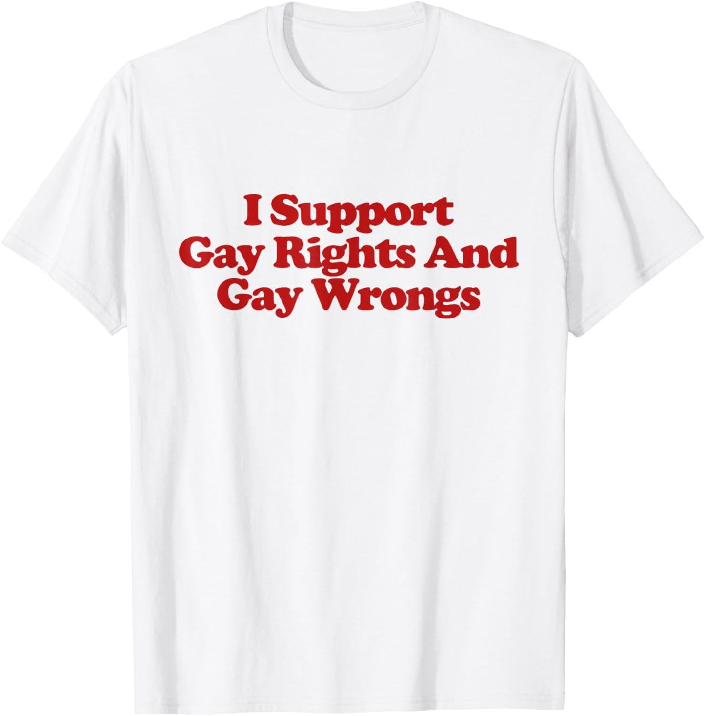 I Support Gay Rights And Gay Wrongs Shirt Y2k Trendy LGBTQ T-Shirt