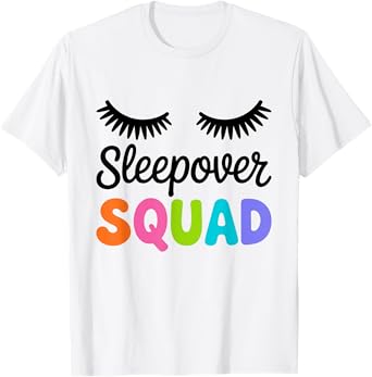 Sleepover Squad Sleepover Pajama Girl Slumber Party Matching T-Shirt