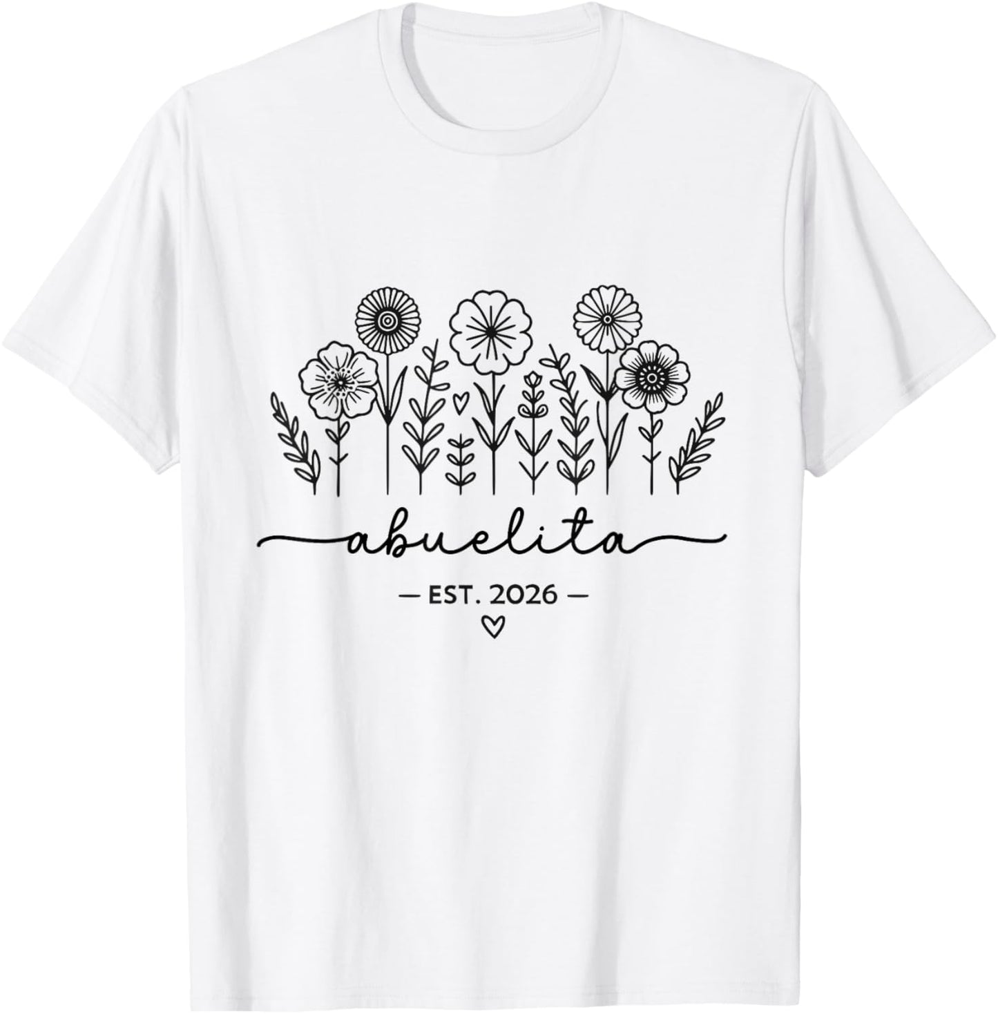 Abuelita 2026 Spanish Pregnancy announcement Abuela 2026 T-Shirt