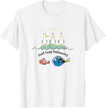 Disney Pixar Finding Nemo Mine Mine Mine Just Keep Swimming T-Shirt