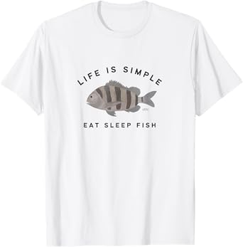 Life is simple, eat sleep fish, perfect for fisherman T-Shirt